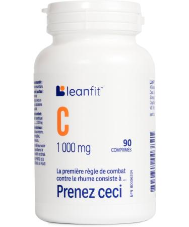 LEANFIT Vitamin C 1000mg 90 Tablets - To Fight a Cold Take This - Supports Immune Health & Provides Antioxidant Protection - Vegan Sugar-Free Non-GMO Gluten-Free - Buy Online on SooperMarket.com