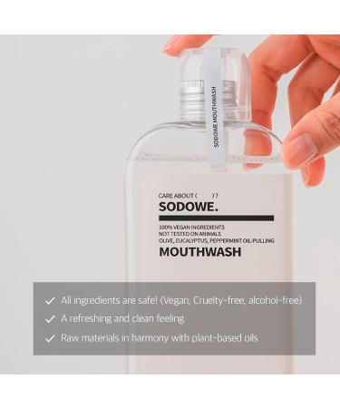 SODOWE Vegan Oil-Pulling Mouthwash 9.46 fl oz - Colorless & Odorless Non-Alcohol Oral Rinse - Buy Online on SooperMarket.com