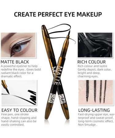 Jojomis Waterproof Liquid Eyeliner Pen Eye Makeup Liner Smudge Proof Black - Buy Online on SooperMarket.com