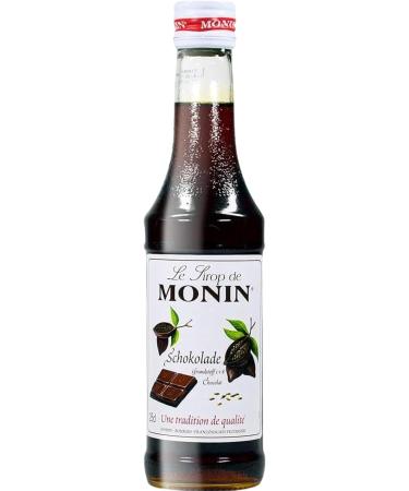 Monin Chocolate 250ml - Pack of 2 with World Food Shop Scoop | Rich Gourmet Chocolate Sauce for Drinks and Desserts - Buy Online on SooperMarket.com