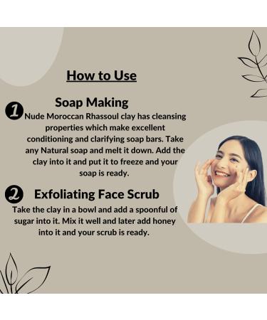Moroccan Rhassoul Clay Powder by mi nature | Nourishing Skin & Hair Mask | Natural Detox Cleanser | 227g/8oz - Buy Online on SooperMarket.com