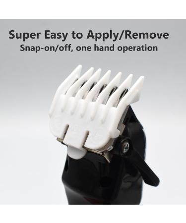 3 Pieces Professional Hair Clipper Attachment Guide Combs Color-Coded Gurad Combs fits for Most Wahl Standard Full-Sized Hair Clippers(1.5/3/4.5mm Gray/Red/White) - Buy Online on SooperMarket.com