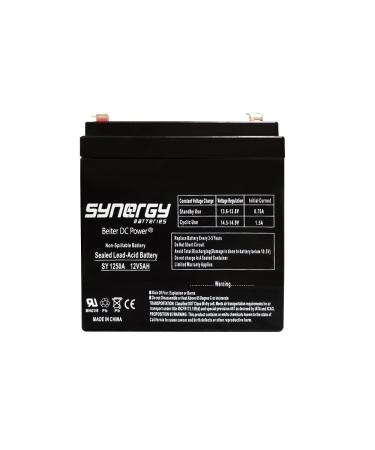 SigmasTek DJW12-4.5 12 Volt 5 AmpH SLA Replacement Battery with F1 Terminal