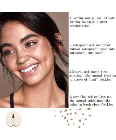 Freckle Pen Ksndurn 4PCS Freckle Makeup Pen Set - Natural Makeup (Dark Brown and Light Brown) - Buy Online on SooperMarket.com