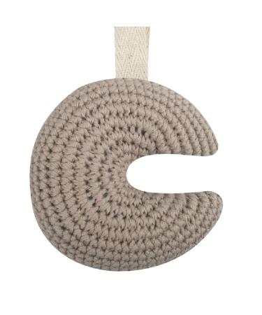Cute baby pacifier hanging decorations with 13 cm/5-inch lanyard quality cotton moon-shaped baby pacifier holder durable-accessories newborn babies moon-shaped 636