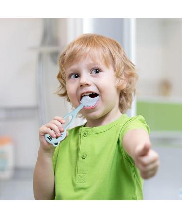 Buy Blue Tiger Baby Training Toothbrush - Soft Silicone Manual Toothbrush for Kids 2-6 Years | Cartoon Design for Complete Dental Hygiene - Buy Online on SooperMarket.com