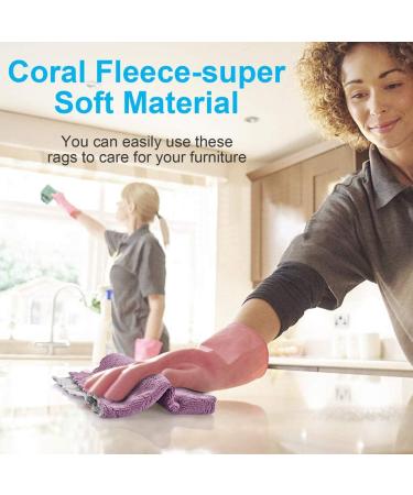 Super Absorbent Small Kitchen Towels 6x10 inch - Set of 11 Multipurpose Dish Cloths for Quick-Drying and Reusable Cleaning - Ideal for Furniture, Kitchen, and Tableware - Buy Online on SooperMarket.com