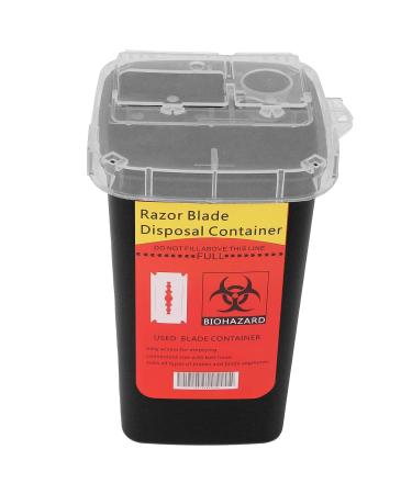 Large Capacity Blade Dispenser Case | One-Way Razor Meter Container for Hair Salons | Black Recycling Storage Solution - Buy Online on SooperMarket.com