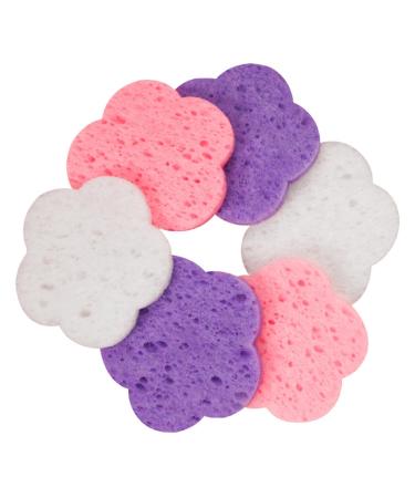 Vesone Spa Sponges for Facial Cleansing Makeup Removing Cleansing Pads | Gentle Makeup Removal Pads Skin-Friendly Soft Facial Cleansing Sponges with Flower Shape for Daily Life