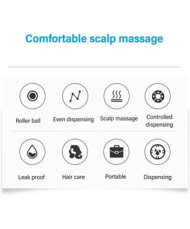 Hair Oil Applicator Manual Scalp Applicator Comb Portable 5ml Capacity for Essential Oil (White) - Buy Online on SooperMarket.com