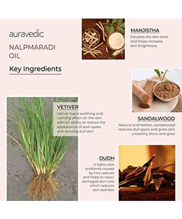 Nalpamaradi Thailam Face Oil | Ayurvedic Massage Oil for Dull Skin & Facial Lines | Natural Vetiver & Sandalwood Moisturizer | 100ml - Buy Online on SooperMarket.com