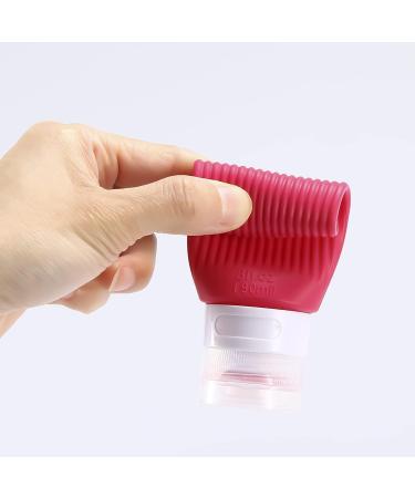 Travel Bottles Set - 4 x 90ml BPA-Free Silicone Containers - Perfect for Travel & Replacement - Buy Online on SooperMarket.com