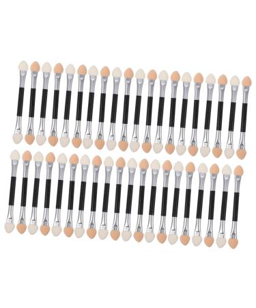 Mikinona 40pcs Latex Eye Shadow Stick Eye Shadow Applicator Double- Ended Eyeshadow Brush Make up Kit Plastic