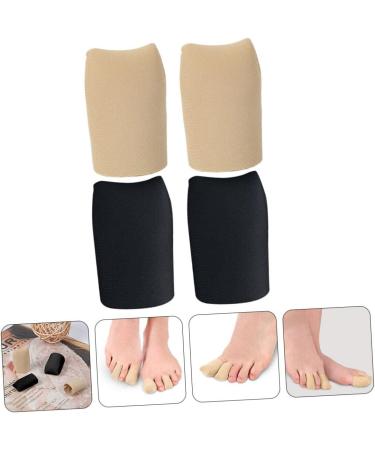 Silicone Toe Sleeves 2 Pairs - Pinky Toe Guards for Sneaker Toe Protection - Buy Online on SooperMarket.com