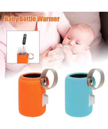 Jiakalamo USB Baby Bottle Warmer - Portable Car Travel Milk Heater for Night Feeding and Outings - Orange - Buy Online on SooperMarket.com