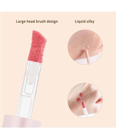 Liquid Highlighter Liquid Blush with Face Brush Long Lasting Smooth Lightweight Smudge Proof Blush+ Highlighter 2#+4# 1 count (Pack of 2) - Buy Online on SooperMarket.com