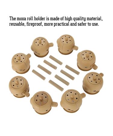 Buy Smoke-Free Moxa Rolls | 8-Piece Moxibustion Kit | Self-Adhesive Acupressure Tool & 100 Moxa Sticks - Safe & Effective - Buy Online on SooperMarket.com