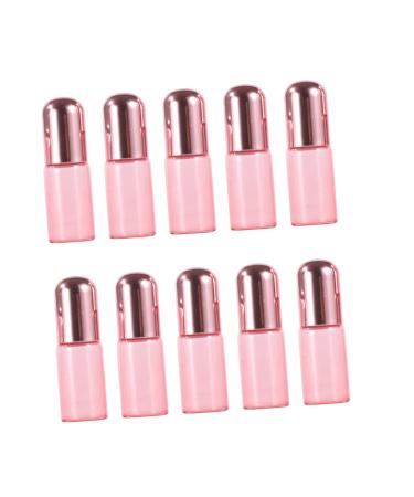 Mikinona 10 pieces of essential oil bottles oil scooter bottles for essential oils perfumed bottles of glass roller bottles for essential oils glass roller bottles Roll balls for essential oils 3.9x1.6x1.6cm ros gold 1