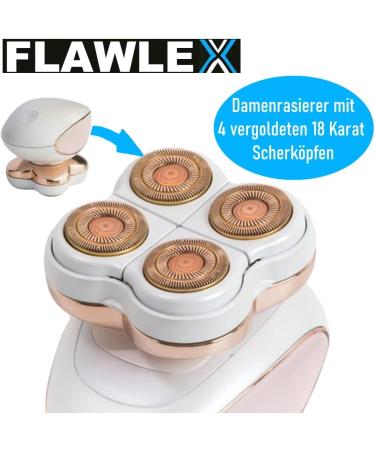 FLAWLEX Hair Remover Epilator Electric Shaver for Face Legs Arms & Body | Flawless & Smooth Skin - Buy Online on SooperMarket.com