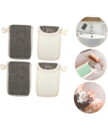 Baluue 16 Pcs Black Linen Soap Bag Foaming Soap Shower Foaming Bag Soap Pouch Cotton Soap Bags Flax - Buy Online on SooperMarket.com
