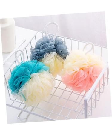 Angoily 8pcs Color Matching Bath Ball & Sponge Set | Body Scrubber Exfoliating Mitts & Shower Accessories for Men - Ideal Beauty Bath Supplies - Buy Online on SooperMarket.com