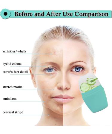 Ice Face Roller Ice Roller for Face and Eyes Face Ice Roller for Eye Puffiness Brighten & Tighten Skin Icing The Skin Remove Fine Lines Shrink Pores Enhance Skin Elasticit - Black (Green) - Buy Online on SooperMarket.com