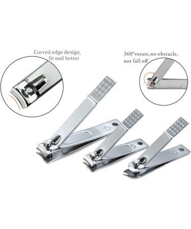 Professional 12-Piece Manicure & Pedicure Set | Stainless Steel Nail Clipper Kit | Travel Grooming Tools - Black - Buy Online on SooperMarket.com