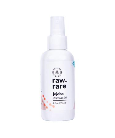 Natural Oils Jojoba Oil for Hair Skin and Massages 4 oz Each Bottle 100% Pure and Responsibly Sourced by Raw Plus Rare