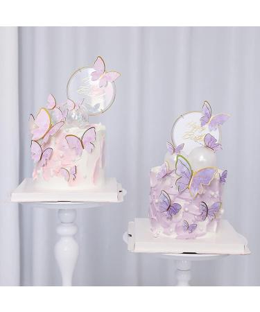 Cake Decorations Butterfly Cupcake Toppers 3D Butterfly Happy Birthday Cake Topper Cupcake Toppers for Girls Women Wedding Cake Toppers Baby Shower CupcakeToppers. (B) - Buy Online on SooperMarket.com