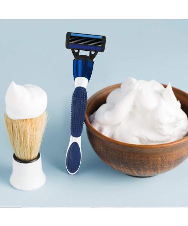 Men's 5-Blade Razor with Dual Lubrication, Precision Trimmer & 4 Cartridge Refills - Blue - Buy Online on SooperMarket.com