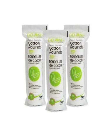 DELON Premium Cosmetic Cotton Rounds 300 Count