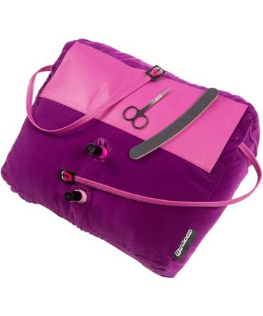 Manicure Cushion Pedicure Pillow Nail Arm Rest Foot Care Purple Velvet - Buy Online on SooperMarket.com