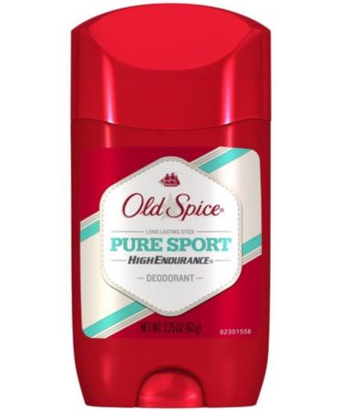 Old Spice High Endurance Deodorant Pure Sport 2.25 oz (Pack of 8)