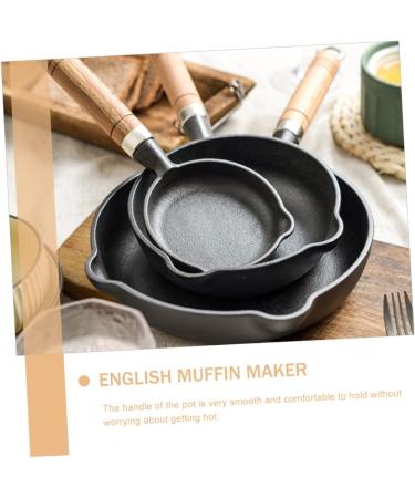 DELURA 1 Set Round Griddle Cookware Egg Frying Pan Mini Egg Pan Mini Pan Steak Frying Pan Pan Breakfast Pan Cooking Utensils Mini Egg Frying Pan Kitchen Supply - Buy Online on SooperMarket.com