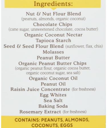 Simple Mills Almond Flour Bars - Peanut Butter Chocolate Chip | 5 Soft Baked Bars (1.19 oz Each) - Buy Online on SooperMarket.com