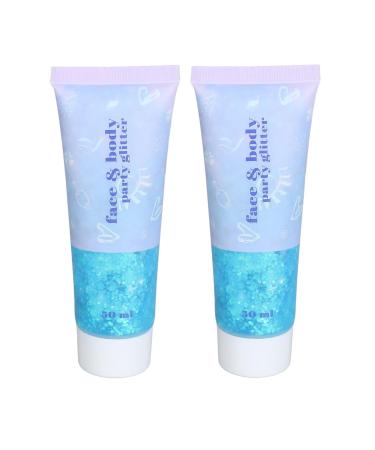 Body Glitter Gel Versatile Glitter Gel for Face Body Art Ideal for Festivals Parties DIY Crafts Creative Looks Vibrant Colors Multi Purpose Use (09 Blue)