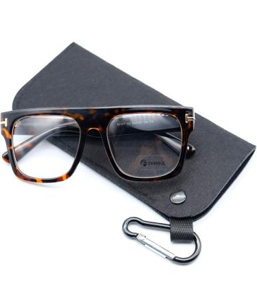 Jurchio Unisex Classic Space Glasses | Vintage Look Clear Frames for Men & Women | Includes Glasses Case - Buy Online on SooperMarket.com