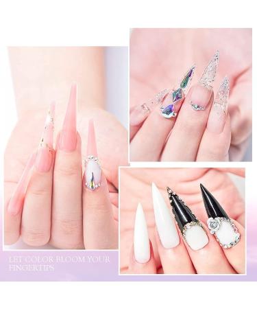 Gel Builder for Nails 3 Colours 20 g Clear Pink White Nail Extension Gel Kit Hard Gel for Nails Builder Nail Gel Kits with Nail Shapes and Acrylic Nail Brush for Nail Art Manicure - Buy Online on SooperMarket.com