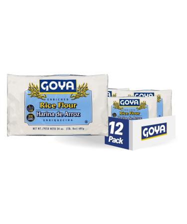 Goya Foods Enriched Rice Flour, 24 Ounce (Pack of 12)