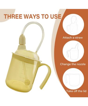 Beakers for Elderly 300ml Spill Proof Adult Sippy Cup with Scale 3-in-1 Dysphagia Cups with Straw and Handle Adult Drinking Cup for Elderly Disabled Patient Maternity Kids Adult Sippy Cup - Buy Online on SooperMarket.com