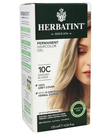 Herbatint Permanent Herbal Haircolour Gel (10c - Swedish Blonde) 1 Or 2 Applications