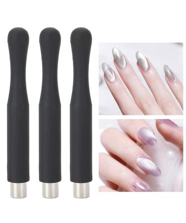 Buy 3pcs Cylindrical Nail Polish Magnet Stick | UV Gel Polish Tool for Cat Eye Nail Art - International Shipping Available - Buy Online on SooperMarket.com