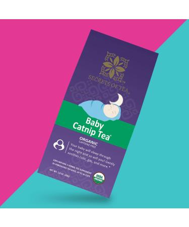 Secrets of Tea Catnip Colic Tea - USDA Organic Herbal Relief for Babies | Gas & Acid Reflux Relief, 20 Count - Buy Online on SooperMarket.com