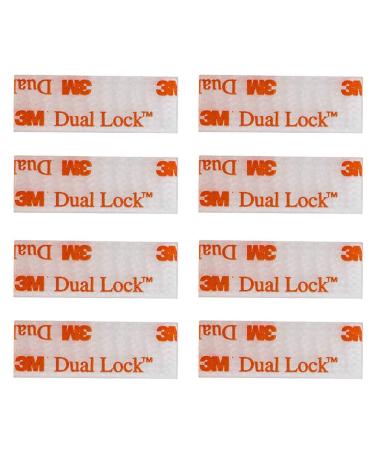 EZ Pass/IPass/IZoom Toll Tag Mounting Kit - 8 Pcs (4 Sets) Reclosable Fastener Dual Lock Tape Strips