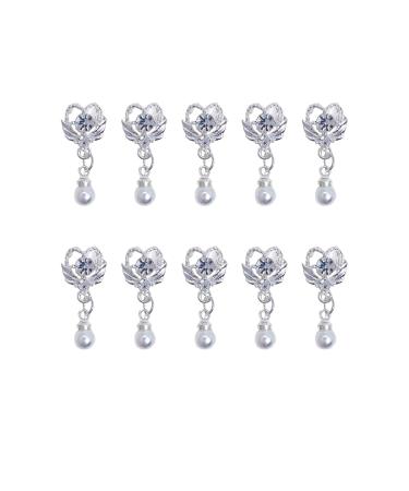 Worparsen Nail Jewelry Pendant Style Nail Art Decor DIY Manicures Gadget High Durability for Salon 1 Bag F