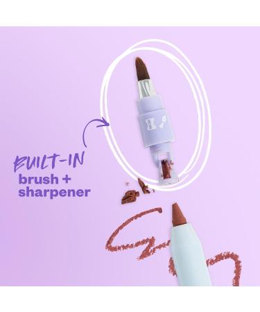 Kosas Hotliner Retractable Lip Liner Pencil - Hydrating Long-Lasting Creamy Texture with Brush & Sharpener - Infinite Warm Pinky Brown - Perfect for Plumping Lips - Buy Online on SooperMarket.com