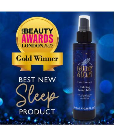 Feather & Down Sweet Dreams Calming Sleep Mist (100ml) - Lavender & Chamomile Essential Oils - Cruelty Free & Vegan - Buy Online on SooperMarket.com