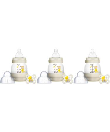 Newborn Easy Start Anti-Colic 4.5-Ounce Bottle with Pacifier Set Teddy Bear 0-2 Months 3 Pack