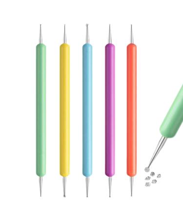 Nail Art Dotting Tools - Double-Ended Art Dotting Tools for Nail Art - Dot Paint Pens Nail Art Design Tools Dotting Tools for Home Salon Nail Art Tip Dot Paint Manicure Kit