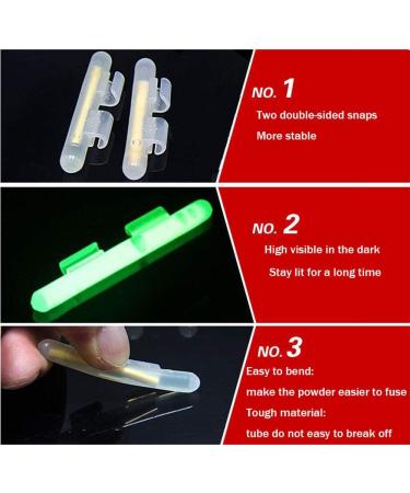 Qualy Clip-On Fishing Glow Sticks for Pole Fishing Rod Tip Light - XL 3.3-3.7mm - 50 Packs - Night Fishing Essential - Buy Online on SooperMarket.com
